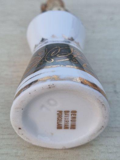 Antique Bavarian porcelain perfume bottle