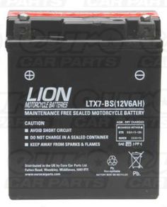 motorcycle battery YTX7L-BS