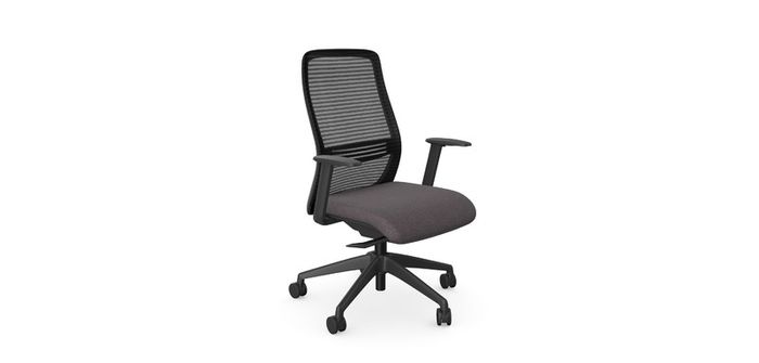NV High Back Swivel Mesh Chair black Frame with adjustable arms
