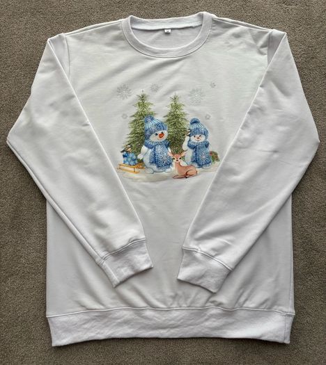 Matching Family Christmas Sweatshirts, size M/child 2-3 years