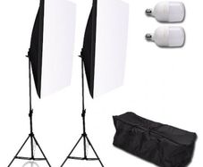 45321 Softbox Continuous Lighting Kit 25W LED Bulb Light Stand