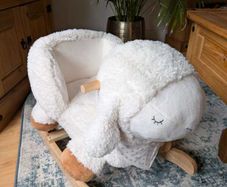 Wooden baby rocking sheep