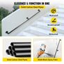Pipe Stair Handrail, 5FT Staircase Handrail, 440LBS Load Capacity Carbon Steel Pipe Handrail, Industrial Pipe Handrail with Wall Mount Support, Round Corner Wall Handrailings for Indoor, Outdoor (FREE SHIPPING) Image 3