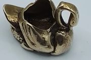 vintage brass miniature swan