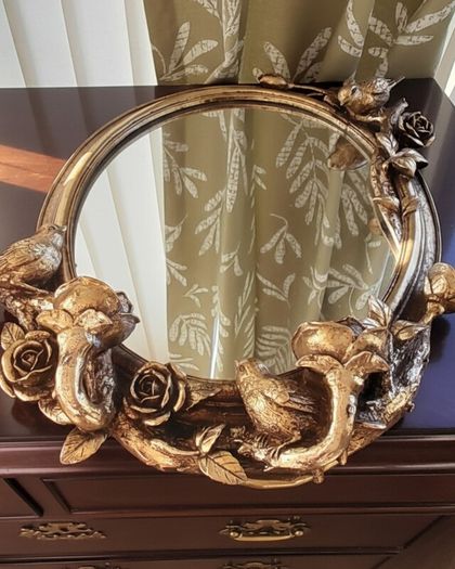 Vintage girandole style mirror