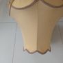 Vintage 70's Brass Corinthian Column Standard Lamp with Large Shade. Image 8