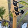 ESP LTD Frank Bello Signature Bass. Custom Satin Black & Red Image 4