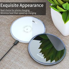 Essager 10W Qi Induction Fast Wireless Charging Pad - Black