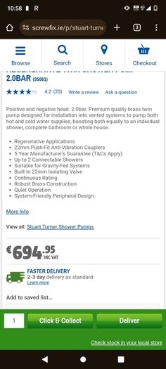 Stuart Turner pump