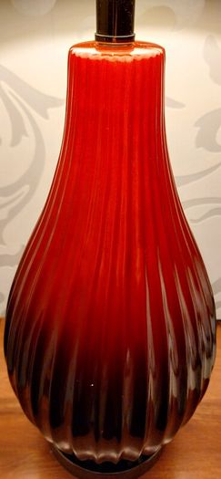 Very Tall Ceramic Table Lamp with Shade