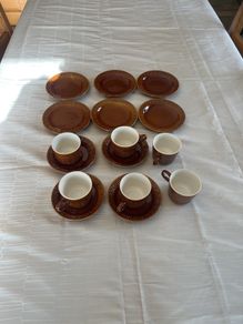 Vintage Celtic Ceramics Connemara Coffee Set (16-Piece Part Set)