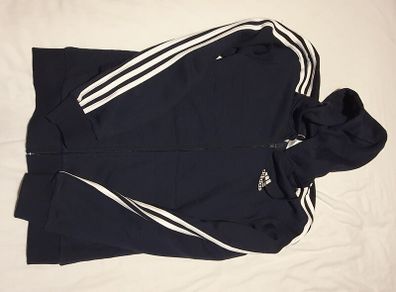 Mens blue Adidas zipped hoodie