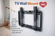 Tv Wall Mount Bracket Flat Tilt 14" - 42"
