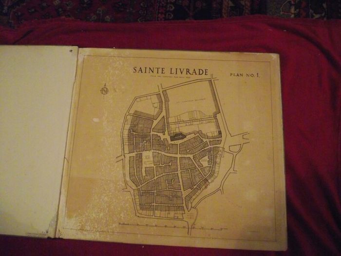8 X 19th Century French walled city plans - 1816 to 1845