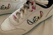Girls White Shoes size 4 (Stitch logo)