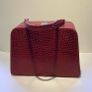 Vintage Red Mid Century 1960s Travel Make Up Vanity Case Handbag Image 2