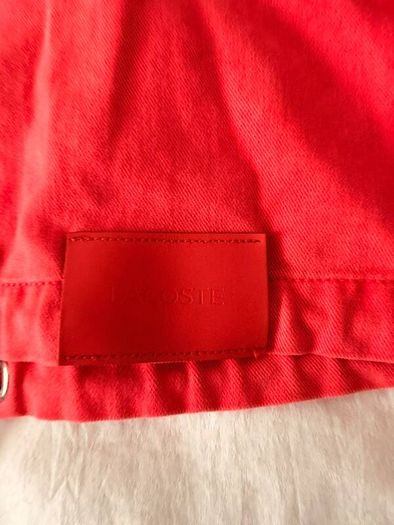 LACOSTE Red denim jacket Brand new
