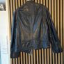 All Saints Men's Black Leather Medium Biker Jacket Image 5