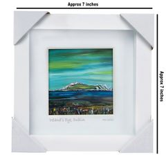 Ireland's Eye, Dublin, small framed print by Helen Mathews