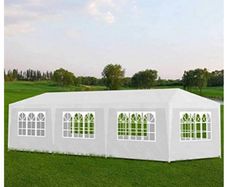 3x9m Gazebo Party Tent sunflowers for Outdoor Waterproof and Marquee  Garden Event, White