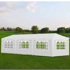 3x9m Gazebo Party Tent sunflowers for Outdoor Waterproof and Marquee  Garden Event, White