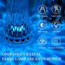 Diamond Table Lamp, Touching Control Romantic Rose Crystal Lamp,16 Colour Changing Lamp Bedside Light, 2000mAh Battery Crystal Lamp LED Diamond Lamp for Bedroom Living Room Party Dinner Decor Image 3
