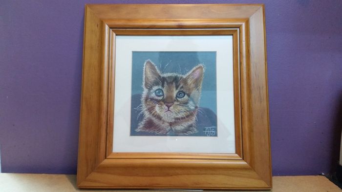 Watercolour of cat