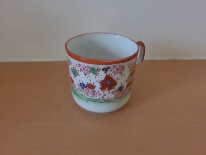 Six antique tea cups