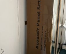2 Light Oak Acoustic Wall Panels