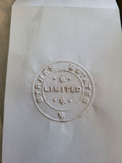 Antique cast Iron press / company seal stamps