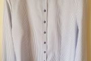 Blue/White Smart Work Blouse  As New