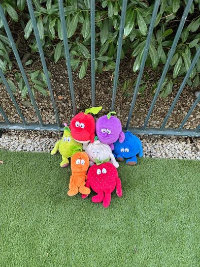 Fruit and vegetables plushie collection
