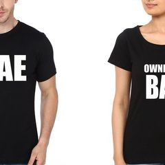 Bae And Owner Of Bae Love Couple T-shirts Great Gift Present For Valentines Day Idea