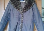 Alexon Brown/Wine Fur collar jacket