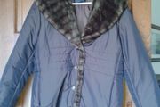 Alexon Brown/Wine Fur collar jacket