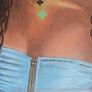 Original Painting of  Polynesian lady Image 4