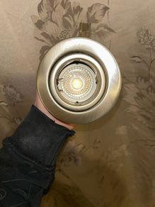 Brushed chrome spot lights