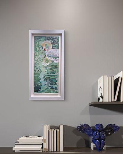 Echos of the Swan | oil painting | Framed