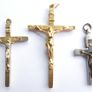 Collection of five religious crucifix and cross pendants Image 3