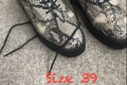 shoes flatform style snakeskin size 39