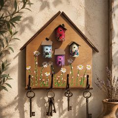 handcrafted wooden key holder