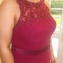 Beautiful burgundy long debs dress or bridesmaids dress. Image 4