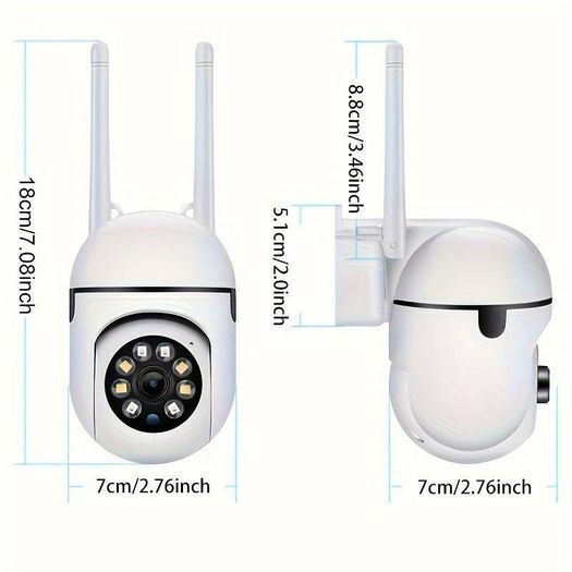 Cam With Color Night Vision Wireless 1080p HD