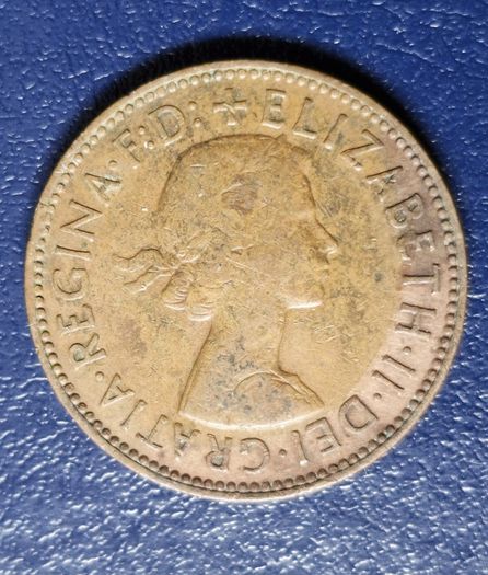 1962 Elizabeth II Half Penny