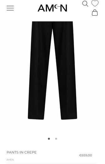 AMEN Italy beige crepe trousers Sz 44 (Fit 10-12 UK) Rrp 395 (New)
