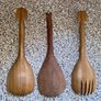 African Wooden Safari Salad / Serving Set (3 Pieces) Image 7