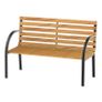 Garden Bench, 122Lx60Wx80H cm-Steel/Wood (FREE POSTAGE) Image 10