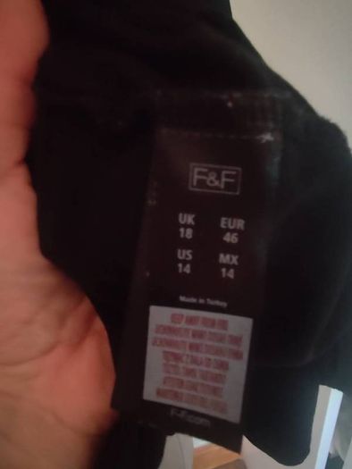 F&F Black oversized top size UK18 EU46 Postage included