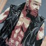 Triple H WWE acrylic original portrait painting art canvas wrestling memorabilia Image 4