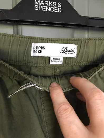 Pennys boys khaki coloured shorts aged 9-10 years
